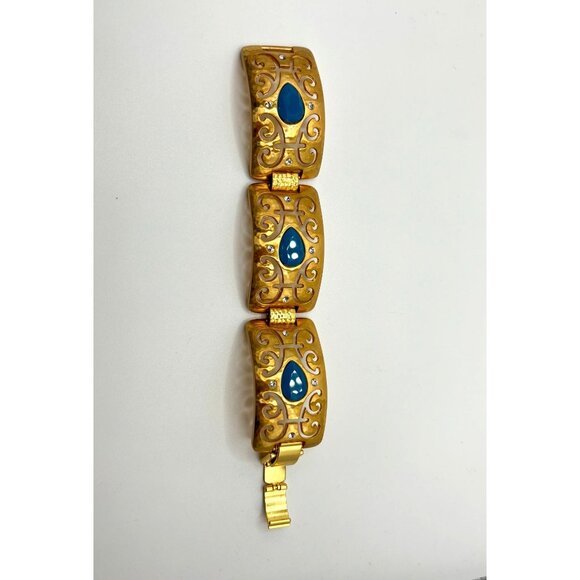 Brighton Versailles Jupiter Gold-Tone Bracelet With Blue Stones & Crystal Accent - Picture 7 of 10